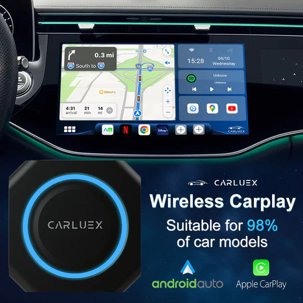Adaptador inalámbrico CarPlay/Android Auto CARLUEX PRO+