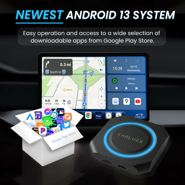 Adaptador inalámbrico CarPlay/Android Auto CARLUEX PRO+