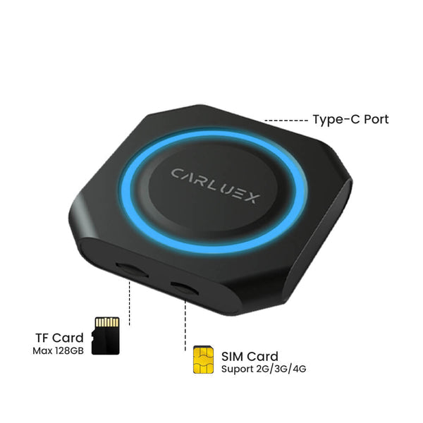 Adaptador inalámbrico CarPlay/Android Auto CARLUEX PRO+